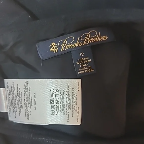 BROOKS BROTHERS Brookscool 100% Merino Wool Italy Portugal Knee Pencil  Plaid - Picture 5 of 9